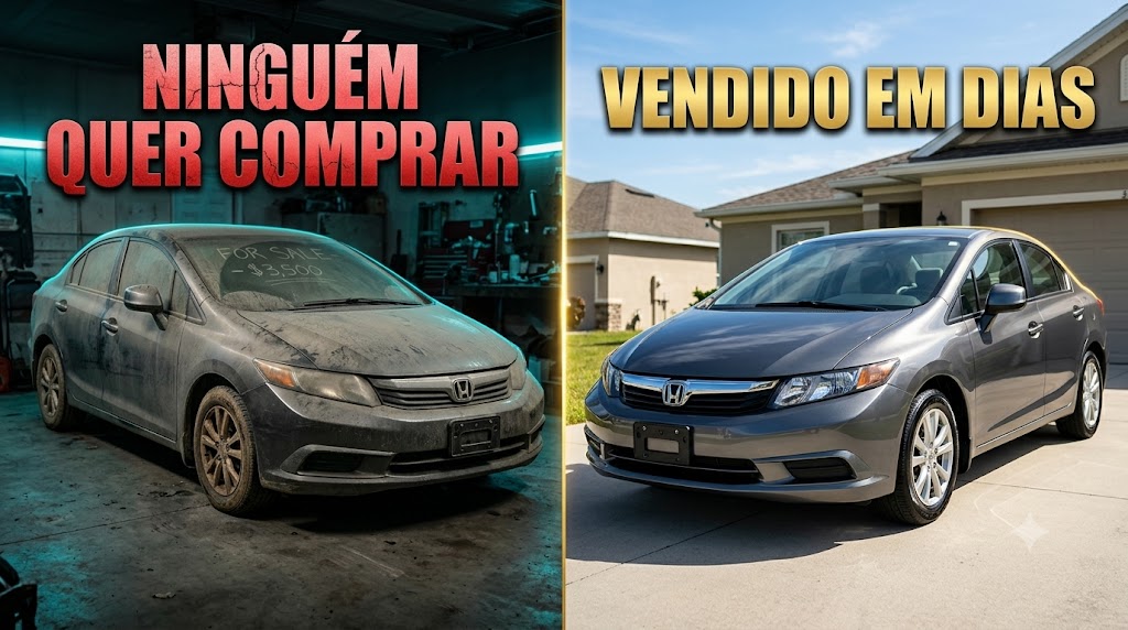 Interior de carro limpo pronto para anúncio